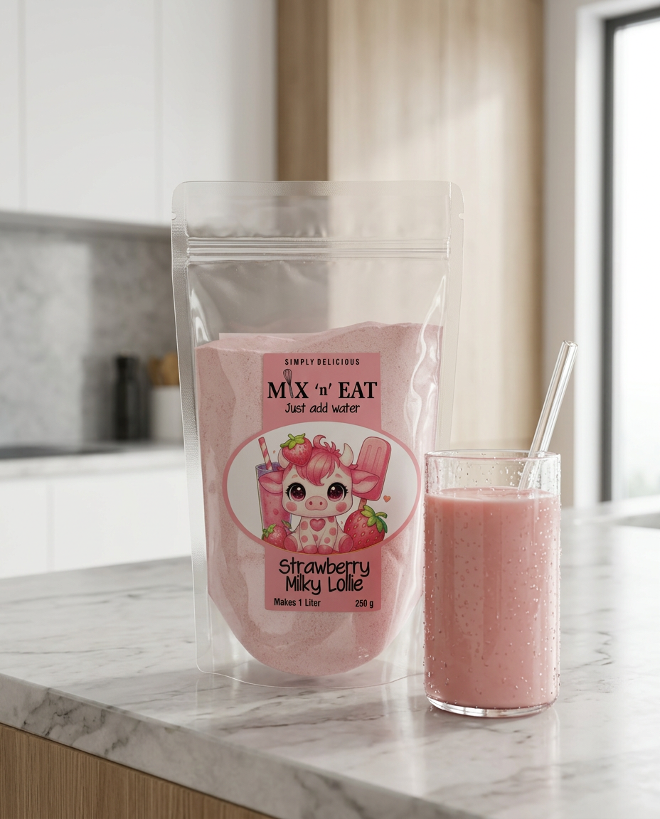 Milky Lollie Strawberry Bompie